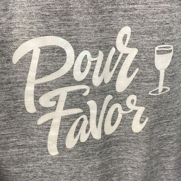 Wildfox Gray Pour Favor Long Sleeve Sweatshirt L - Picture 4 of 6